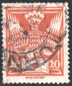 Czechoslovakia SC#84 20h Dove (1920) Used