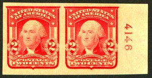 U.S. #320c MINT PAIR OG LH