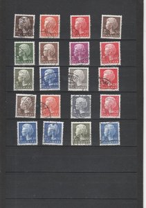 Denmark  Scott#  532-551  Used  (1974-81 Queen Margrethe II)