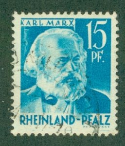 RHINE PALATINATE-GERMANY 6N21 USED CV $ BIN $0.60