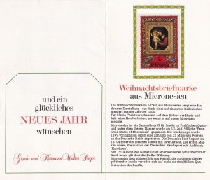 SA23h Micronesia 1986 Christmas - Painting, special booklet