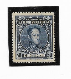 VENEZUELA 1925 SIMON BOLIVAR MILITARY HISTORY SCOTT 280a MI 112C MINT HINGED