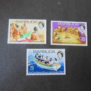 Barbuda Sc 36-38 Scouts set MNH