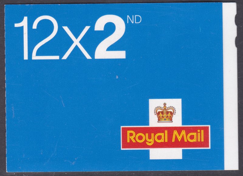 ME2 12 x 2nd class stamps barcode booklet - Self Adhesive - No Cyl