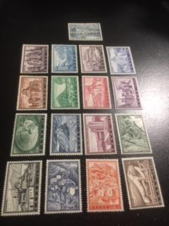 Greece sc 691-707 MLH+U comp set