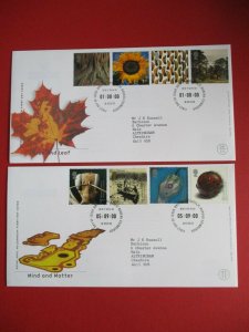 2000 First Day Covers Complete Philatelic Bureau Edinburgh 1 London Used Typed