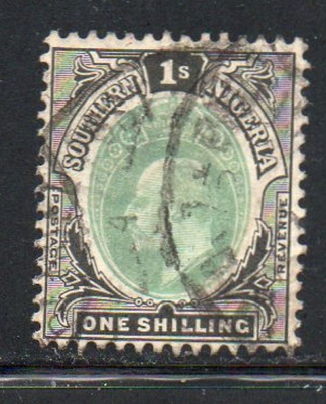 Southern Nigeria Sc 27 1904 1/ Edward VII stamp used