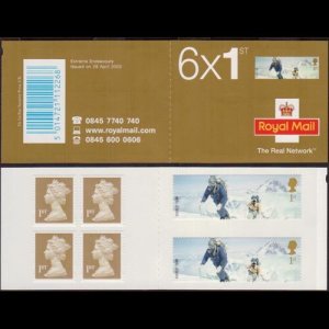 G.B. 2003 - Scott# 2124A Booklet-Mount Everest NH