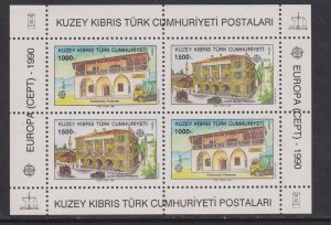 Cyprus  Turkish   #269-270a    MNH   1990  Europa   sheet