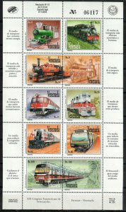 Venezuela Stamp 1502  - Locomotives