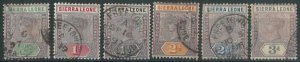 70648 -  SIERRA LEONE - STAMPS : Stanley Gibbons # 41/46 -  Very finely USED