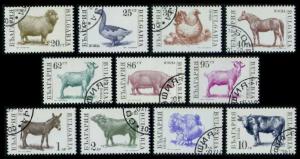 Bulgaria #3581-3591 Farm Animals Set of 11; CTO (6.00)