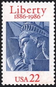 SC#2224 22¢ Statue of Liberty, 100th Anniversary Single (1986) MNH