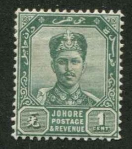 malaya Jahore SC# 37 Sultan Ibrahim o/p Ketahkotaan 1c MH