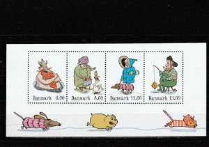 Denmark  Scott#  1567  MNH  Sheet of 4  (2011 People in Winter)