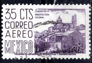 Mexico; 1955: Sc. # C220C; Used Single Stamp > Perf. 11 1/2 x 11 > Wmk. 300
