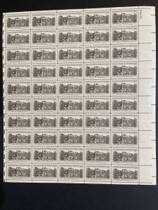 1956 sheet, Wheatland Issue, Sc# 1081 