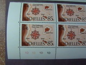 SEYCHELLES # 272-275-MINT/NEVER HINGED-COMPLETE SET OF PLATE # BLOCKS of 6--1970