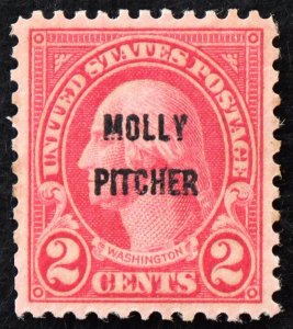 U.S. Mint Stamp Scott #646 2c Molly Pitcher, Superb. Never Hinged. A Gem!