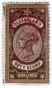 (I.B) Australia - Queensland Revenue : Stamp Duty 10/-