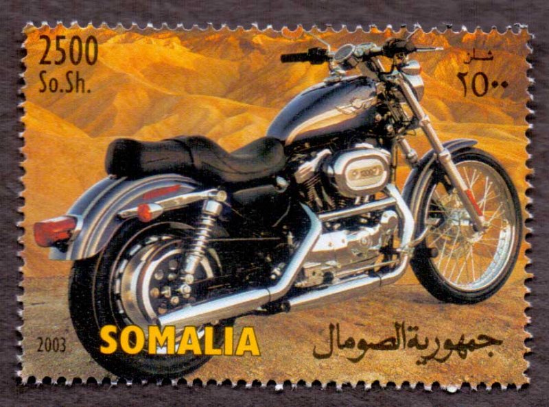 Somalia 2003 Motorcycle HARLEY DAVIDSON Transport 2500s MNH (#50)