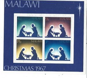 Malawi #82a Christmas 1967 Souvenir Sheet   (MLH) CV $1.25