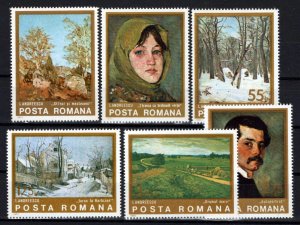Romania 2532-2537 MNH Paintings Ion Andreescu Landscapes ZAYIX 0624S0574