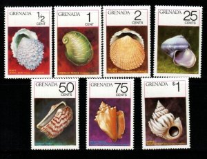 GRENADA SG721/7 1975 SEASHELLS MNH