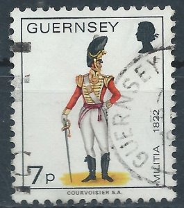 Guernsey 1974 - 7p Militia - SG107a used