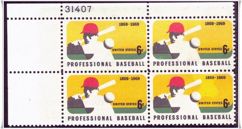 SC#1381 6¢ Professional Baseball PB MNH 