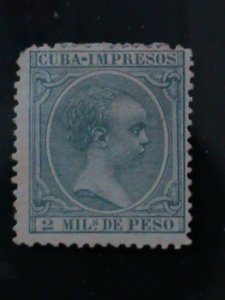 ​CUBA-IMPREAL1890-KING ALFONSO XIII MH-VF-134 YEARS OLD-SCOTT NOT LISTED