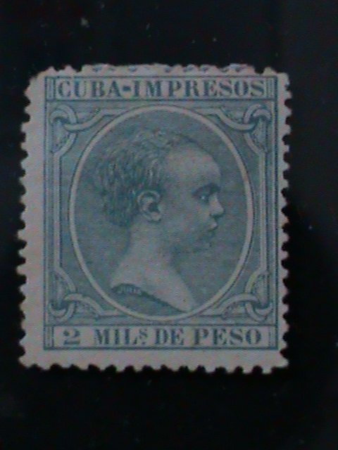 ​CUBA-IMPREAL1890-KING ALFONSO XIII MH-VF-134 YEARS OLD-SCOTT NOT LISTED