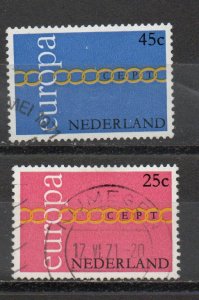 Netherlands 488-489 used (B)