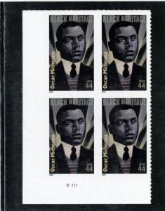 US  4464 Oscar Micheaux 44c - Plate Blockof 4 - MNH - V1111  LL