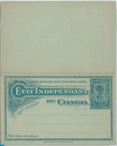 74621 - Belgian Congo Belge - POSTAL HISTORY - DOUBLE  Stationery Card H & G 19