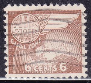 Canal Zone C22 USED 1951 Globe and Wing