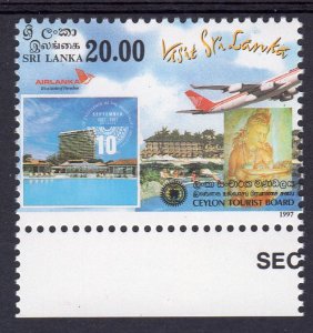 Sri Lanka 1997 Sc#1185 AIRCRAFT-TOURISM Set (1) MNH