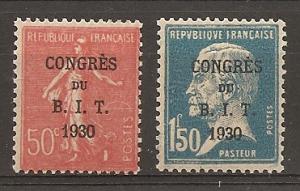 France 256-7 1930 BIT Congress NH