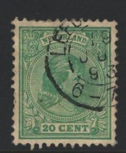 Netherlands Sc#46a Used