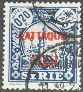 DYNAMITE Stamps: Latakia Scott #3  USED