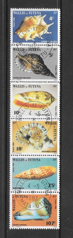 SHELLS - WALLIS & FUTUNA #333-8  CANCELLED