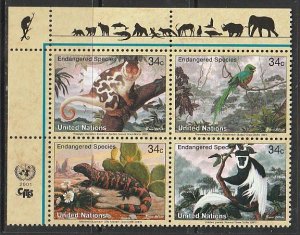 2001 UN-NY - Sc 792a - MNH VF - PB UL - Endangered species