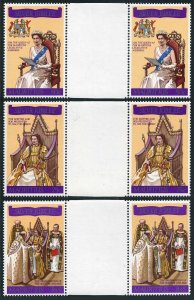 Mauritius 433-435 gutter,MNH.Michel 425-427. QE II,Reign,25th Ann.1977.