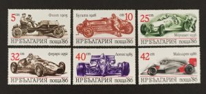 Bulgaria 1986 #3223-8(6), Cars, MNH.