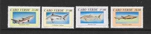 FISH - CAPE VERDE #665-8  MNH