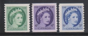 Canada, Queen Elizabeth II Coils (SC# 345-348) MNH