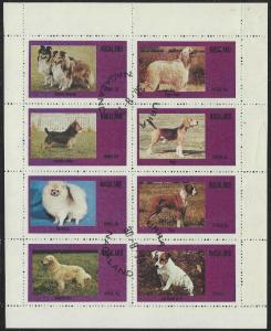 Nagaland: CTO (Used) Miniature Sheet of 8 Dogs