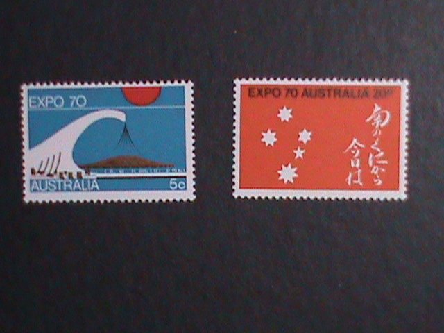 ​AUSTRALIA-1970 SC #472-3  EXPO'70 INTERNATIONAL EXHIBITION OSAKA-JAPAN MLH