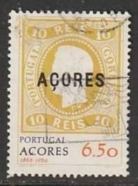 1980 Portugal-Azores - Sc 314 - used VF - 1 singles - King Luiz