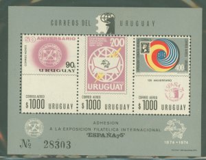 Uruguay #C403  Souvenir Sheet
